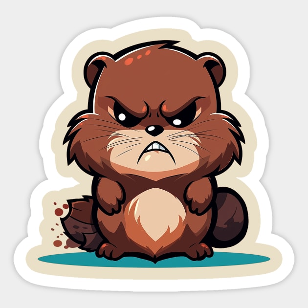 beaver Sticker by lets find pirate